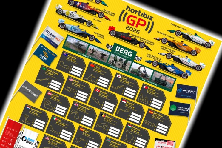 12 nieuwe deelnemers op Hortibiz GP megaposter