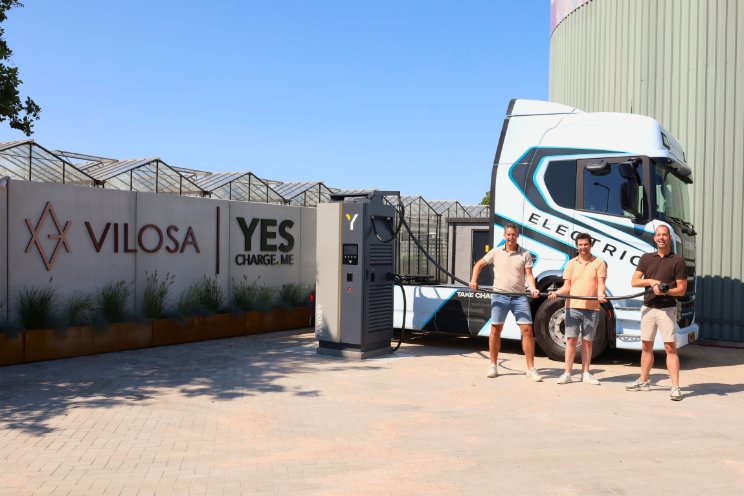 Elektrische (vracht)auto's nu op te laden bij Vilosa