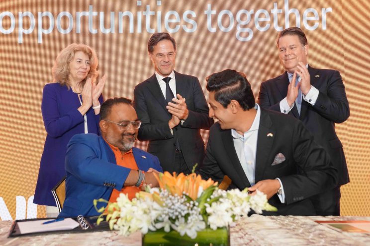 Rutte bekrachtigt samenwerking in India Rutte bekrachtigt samenwerking in India