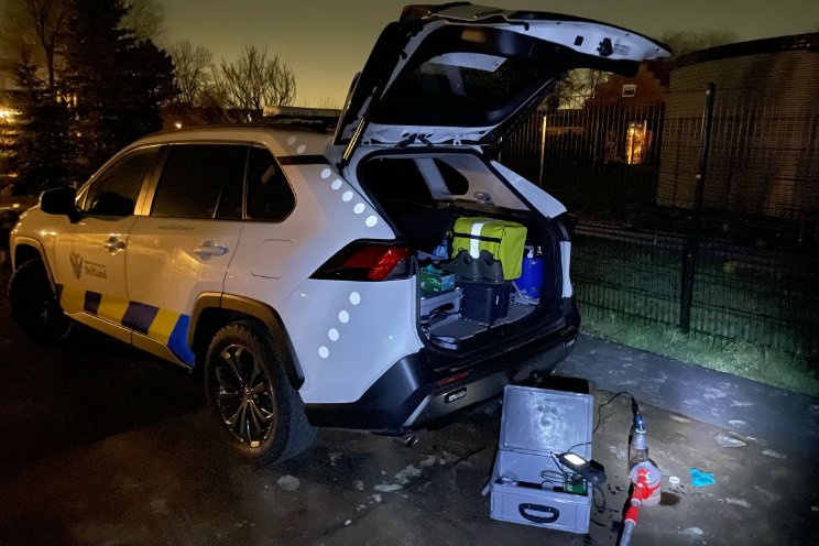 Nachtelijke controle stuit op illegale lozing bij teler Nachtelijke controle stuit op illegale lozing bij teler