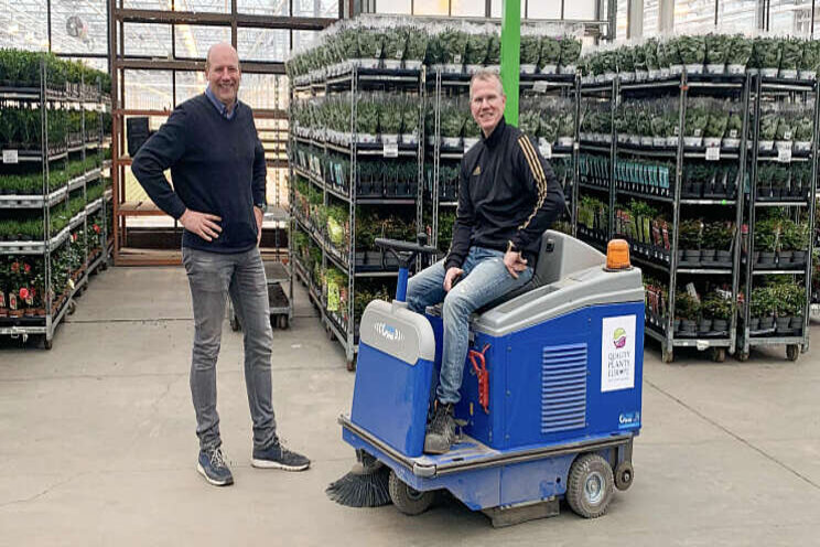 Blinkend schone werkvloer bij Quality Plants Europe Blinkend schone werkvloer bij Quality Plants Europe