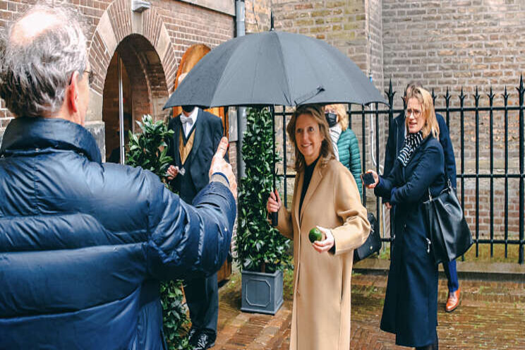 'Guerrilla-actie' Eosta op Binnenhof 'Guerrilla-actie' Eosta op Binnenhof