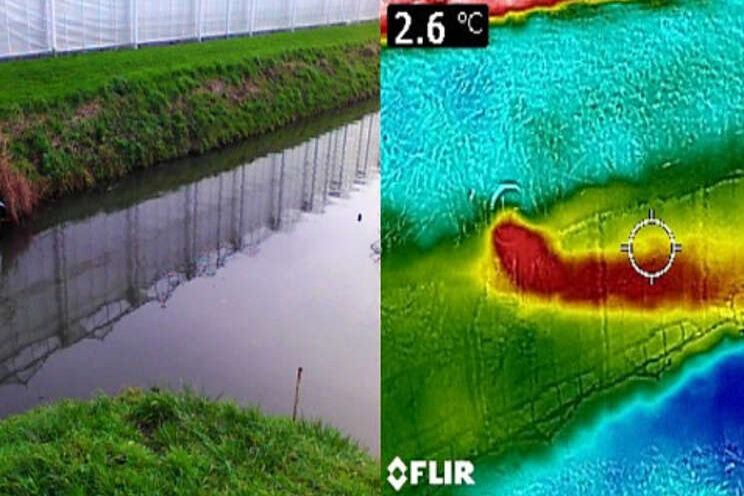Controle waterkwaliteit met warmtebeeldcamera's Controle waterkwaliteit met warmtebeeldcamera's