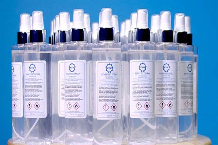 Desinfectiespray gemaakt van... aardappel Desinfectiespray gemaakt van... aardappel