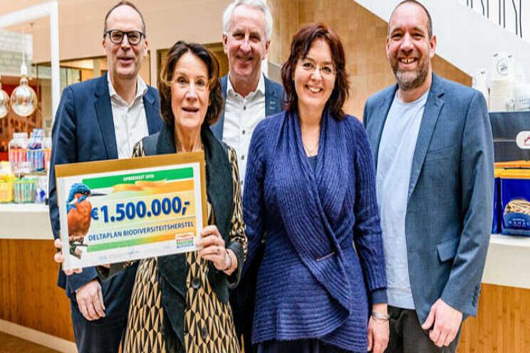 Deltaplan Biodiversiteitsherstel ontvangt 1,5 miljoen euro Deltaplan Biodiversiteitsherstel ontvangt 1,5 miljoen euro