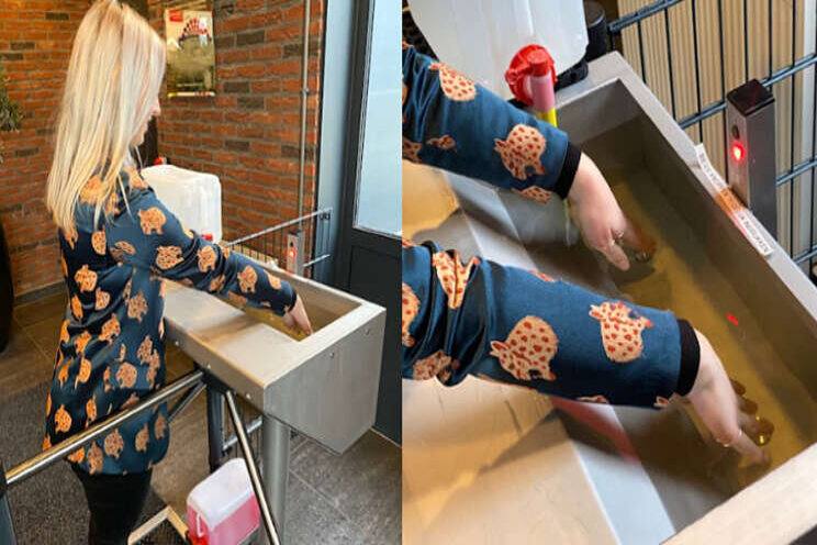 Schenkeveld plaatst nieuwe dooppoorten voor hygiëne Schenkeveld plaatst nieuwe dooppoorten voor hygiëne